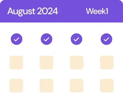 A small calendar.